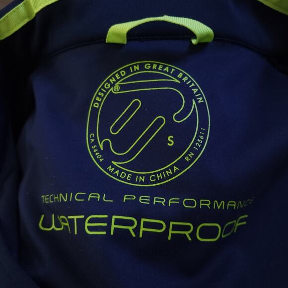 Ian Poulter Golf Vest Jacket Zip Up Men Small Navy Blue, Yellow, Sleeveless - Picture 4 of 5